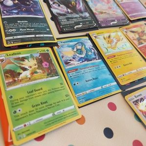 Eevee-loutions Pokemon TCG lot. Eevee evolutions lot 10 holos and promos +